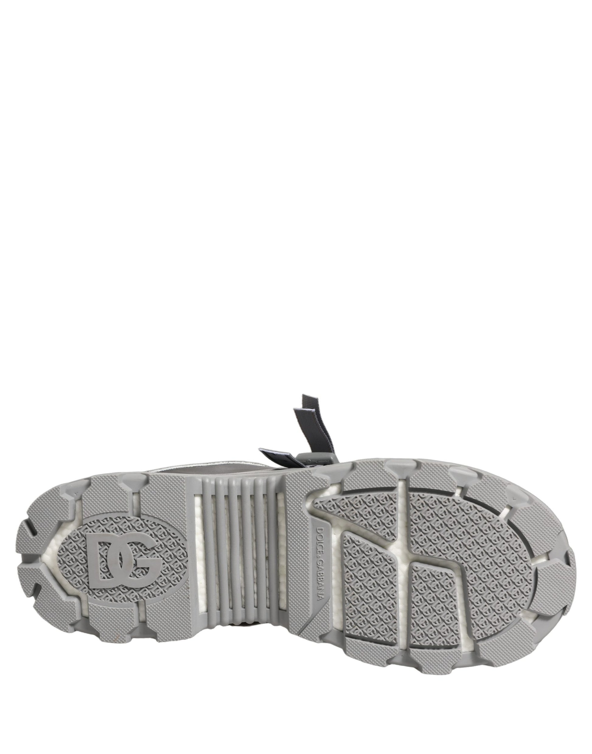 Dolce & Gabbana Gray Airmaster Panelled Low Top Men Sneakers Shoes Dolce & Gabbana