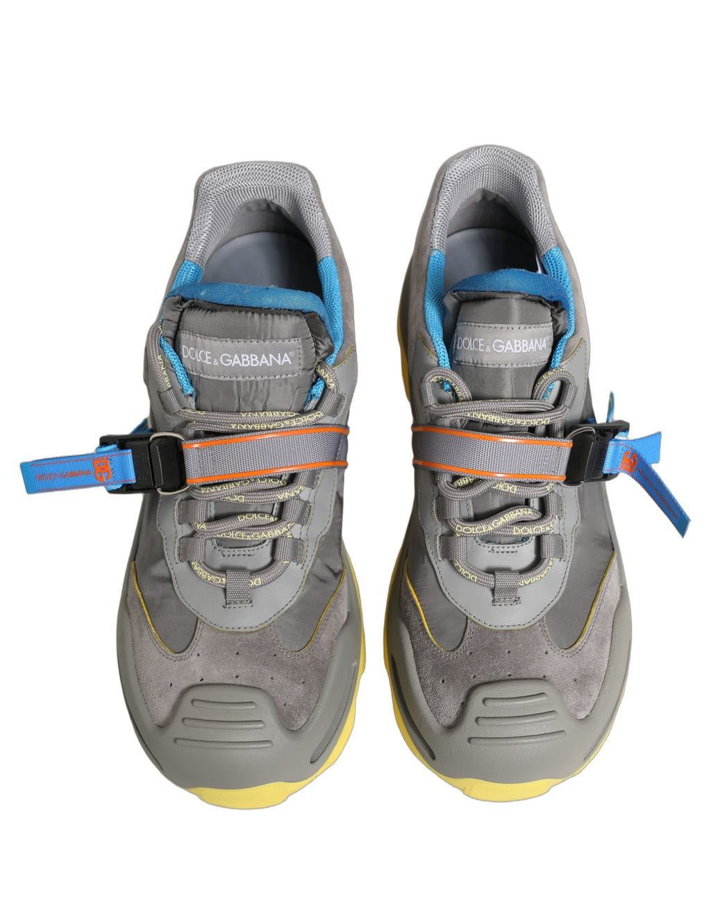 Dolce & Gabbana Gray Airmaster Panelled Low Top Men Sneakers Shoes Dolce & Gabbana
