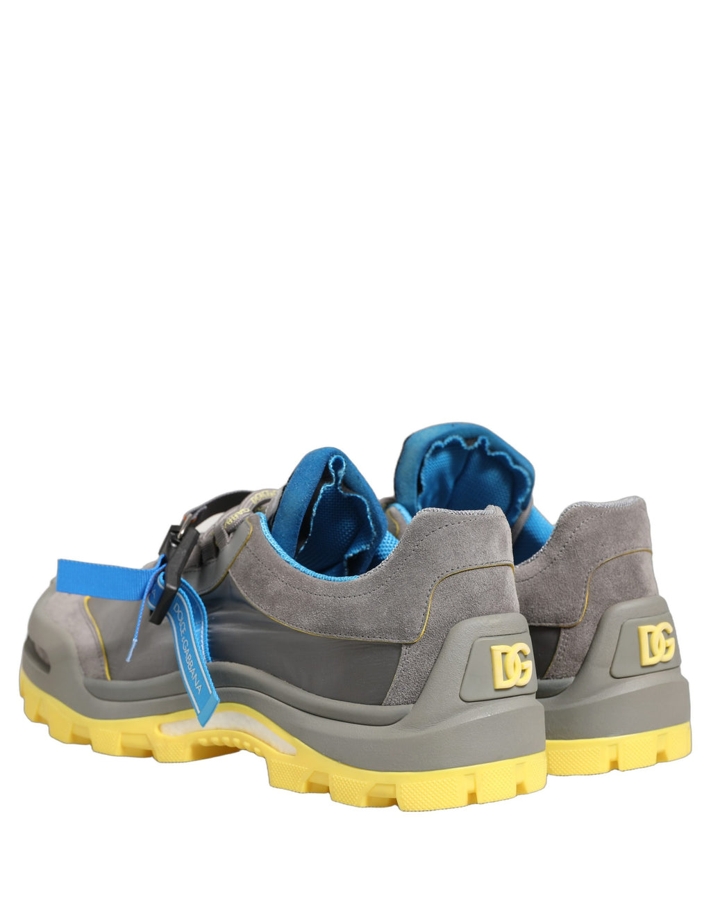 Dolce & Gabbana Gray Airmaster Panelled Low Top Men Sneakers Shoes Dolce & Gabbana