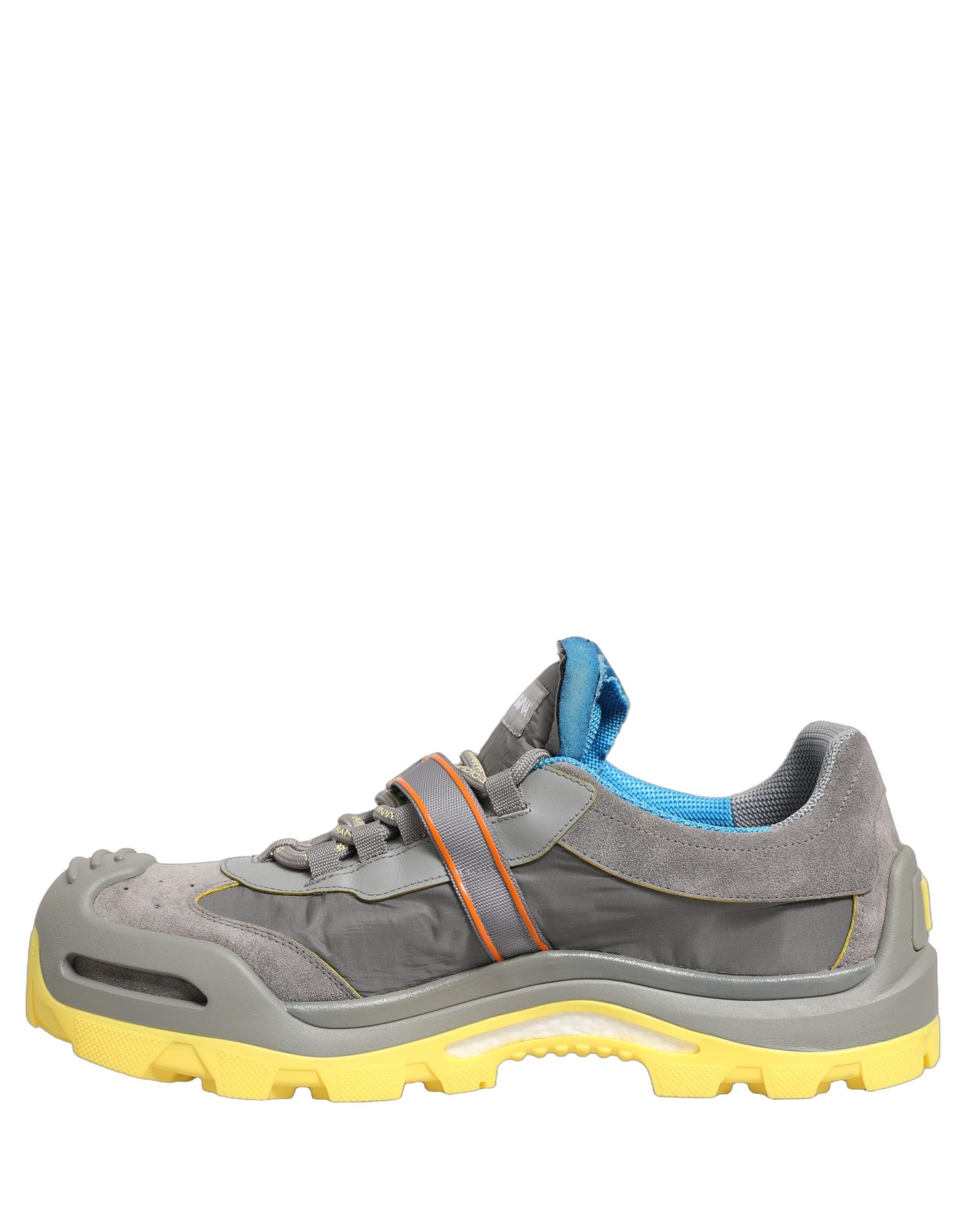 Dolce & Gabbana Gray Airmaster Panelled Low Top Men Sneakers Shoes Dolce & Gabbana