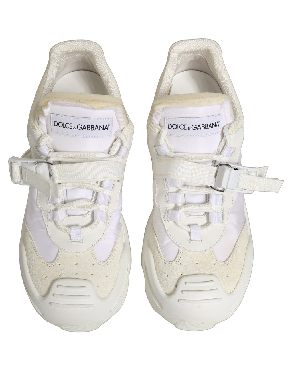 Dolce & Gabbana White Airmaster Panelled Low Top Men Sneakers Shoes Dolce & Gabbana