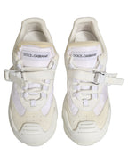 Dolce & Gabbana White Airmaster Panelled Low Top Men Sneakers Shoes Dolce & Gabbana