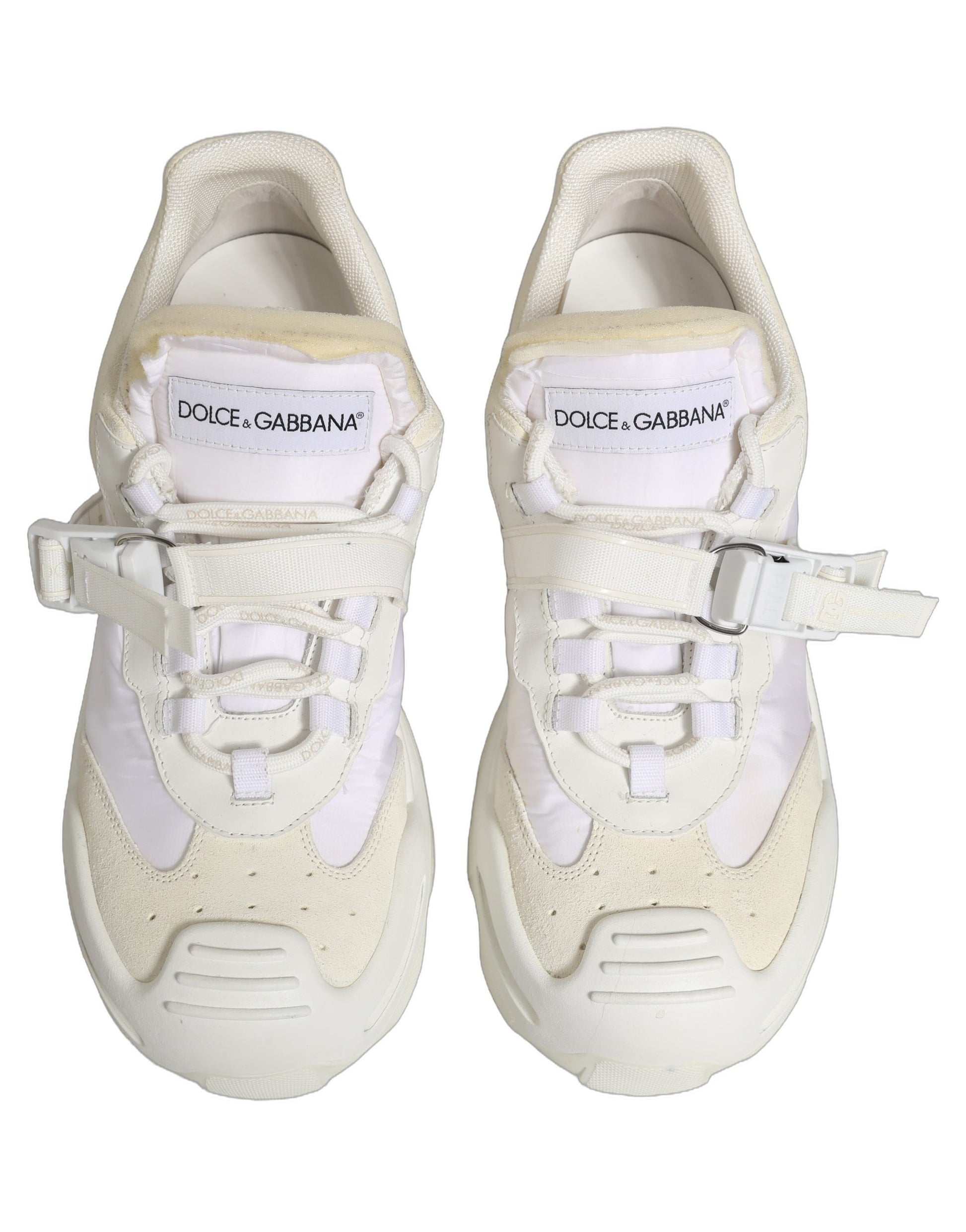Dolce & Gabbana White Airmaster Panelled Low Top Men Sneakers Shoes Dolce & Gabbana