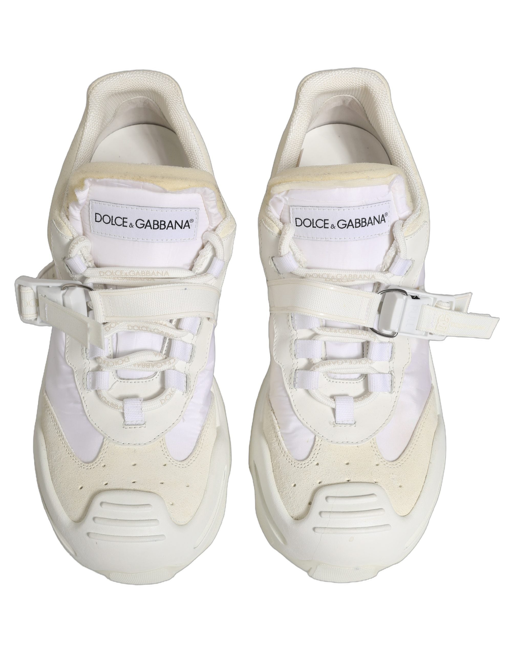 Dolce & Gabbana White Airmaster Panelled Low Top Men Sneakers Shoes Dolce & Gabbana