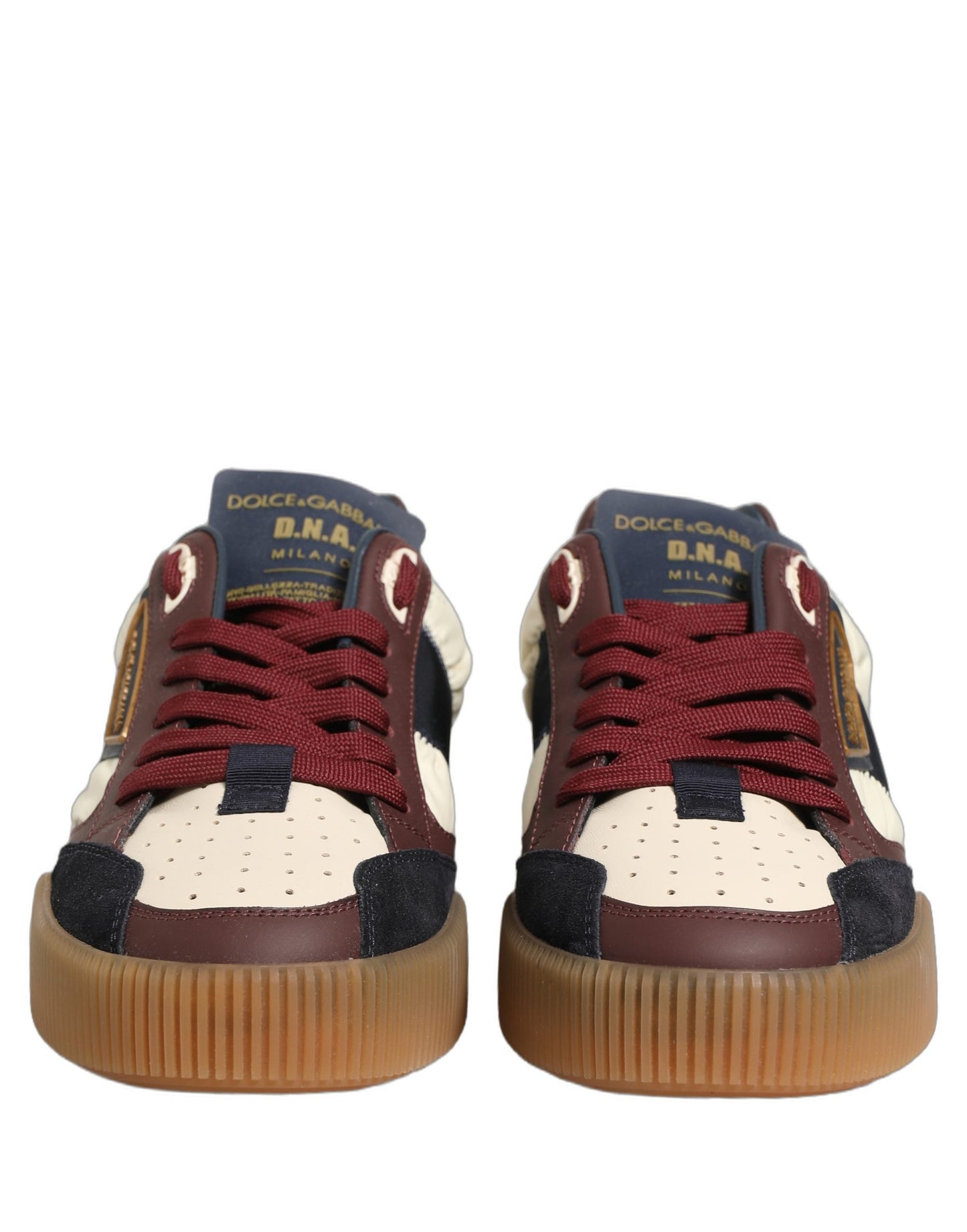 Dolce & Gabbana Multicolor Leather MIAMI Low Top Men Sneakers Shoes Dolce & Gabbana