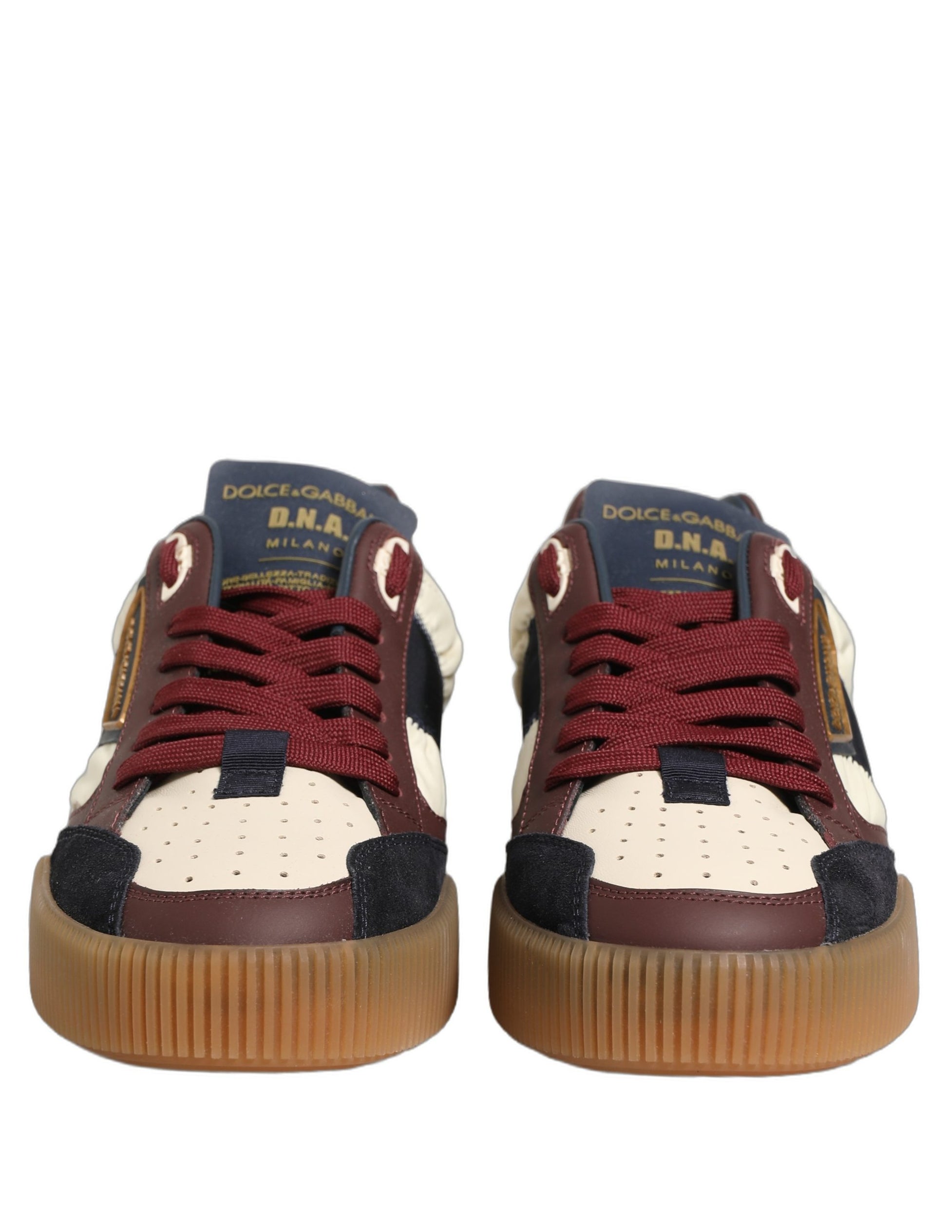 Dolce & Gabbana Multicolor Leather MIAMI Low Top Men Sneakers Shoes Dolce & Gabbana