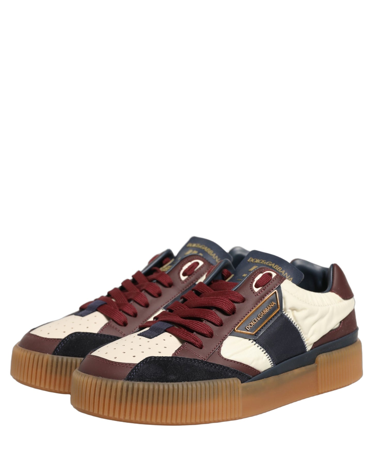 Dolce & Gabbana Multicolor Leather MIAMI Low Top Men Sneakers Shoes Dolce & Gabbana