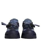Dolce & Gabbana Blue Airmaster Panelled Low Top Denim Sneakers Shoes Dolce & Gabbana