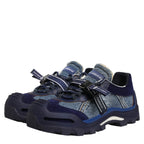 Dolce & Gabbana Blue Airmaster Panelled Low Top Denim Sneakers Shoes Dolce & Gabbana
