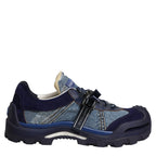 Dolce & Gabbana Blue Airmaster Panelled Low Top Denim Sneakers Shoes Dolce & Gabbana