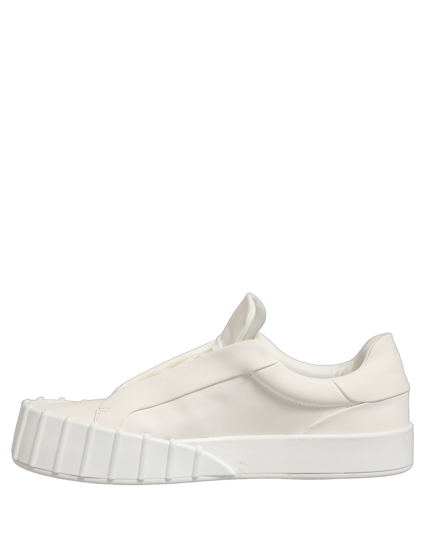 Dolce & Gabbana White Leather Low Top Lace Up Sneakers Shoes Dolce & Gabbana