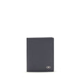 Ferragamo Blue Calf Leather Bos Taurus Wallet Ferragamo