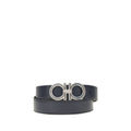 Ferragamo Blue Calf Leather Bos Taurus Belt Ferragamo