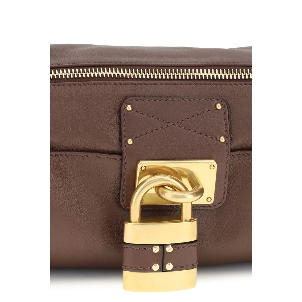 Chloé Brown Calf Leather Bos Taurus Shoulder Bag Chloé