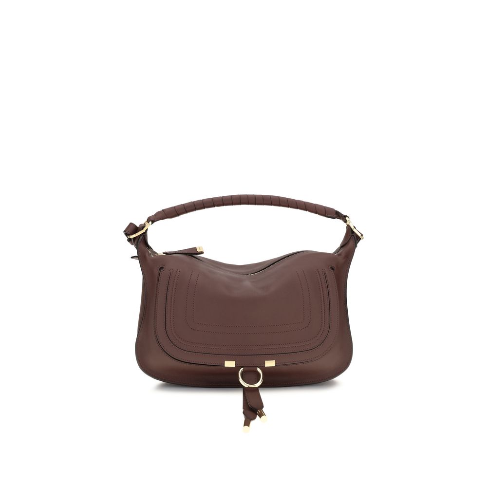 Chloé Bordeaux Calf Leather Bos Taurus Shoulder Bag Chloé