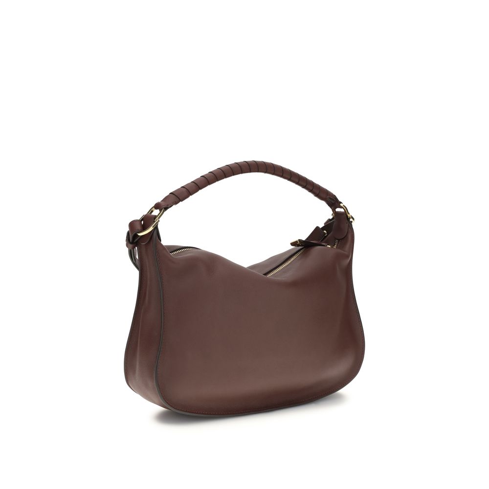 Chloé Bordeaux Calf Leather Bos Taurus Shoulder Bag Chloé