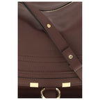 Chloé Bordeaux Calf Leather Bos Taurus Shoulder Bag