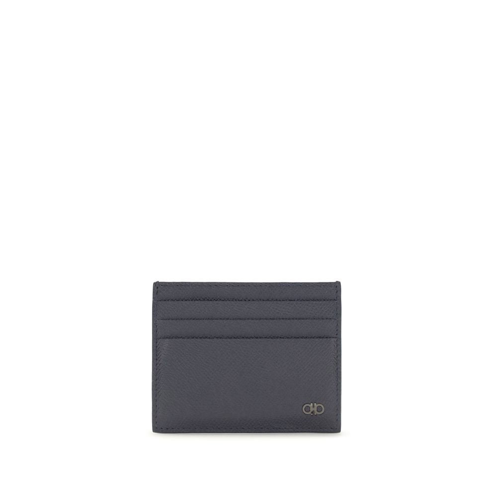 Ferragamo Blue Calf Leather Bos Taurus Wallet Ferragamo