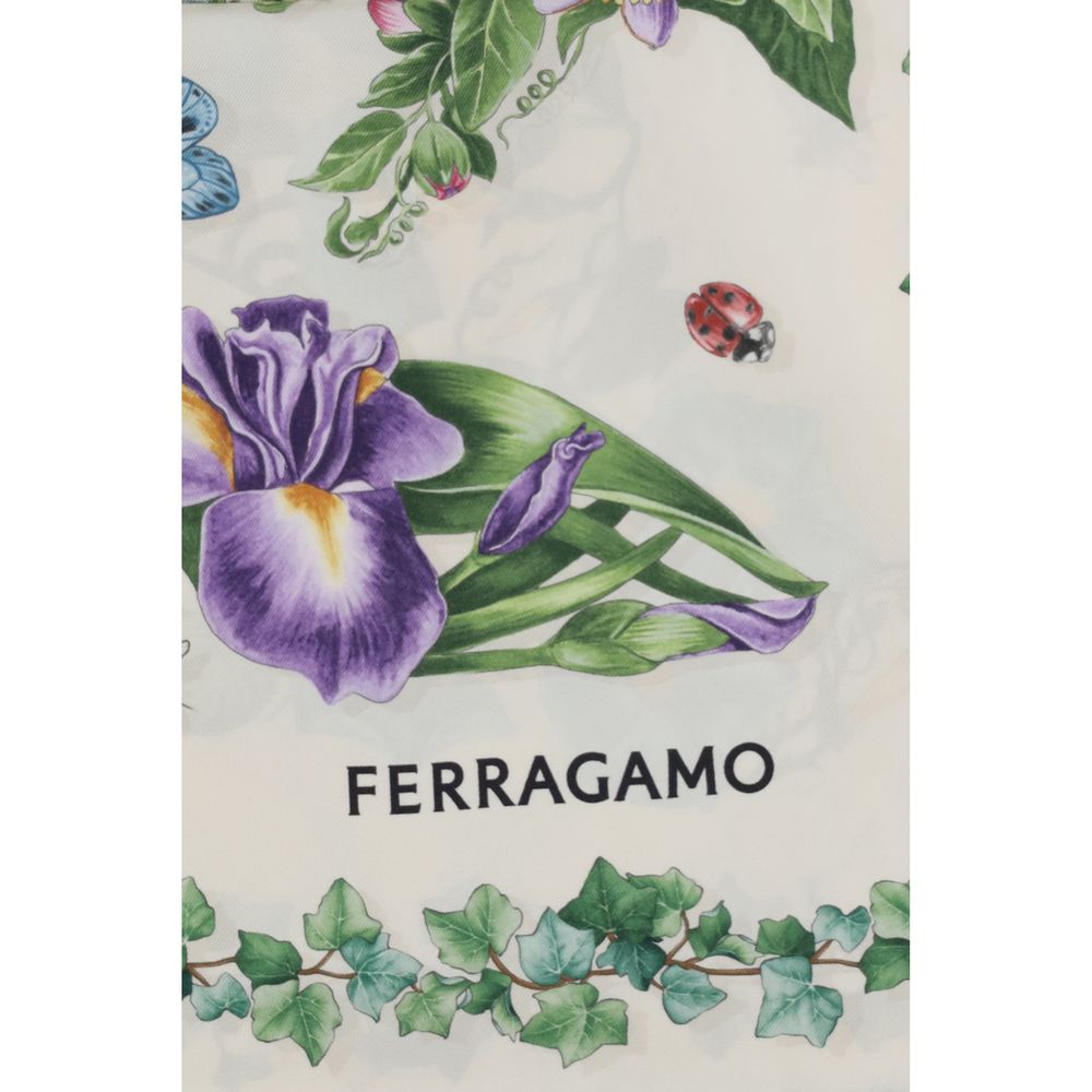 Ferragamo Multicolor Silk Scarf Ferragamo