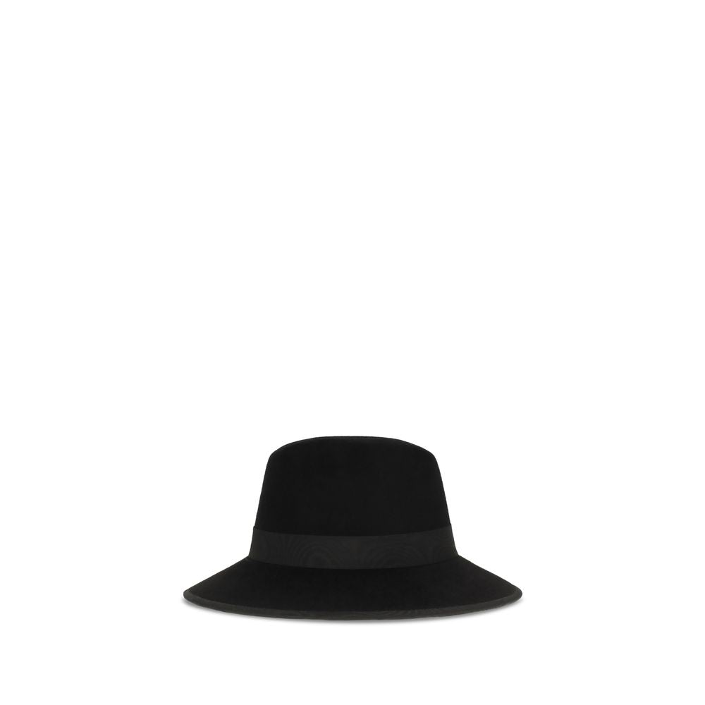 Valentino Garavani Black Cotton Fedora Valentino Garavani