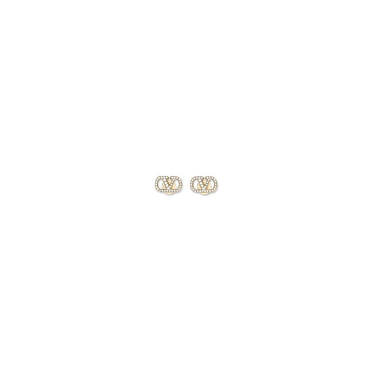 Valentino Garavani Gold Brass Earrings Valentino Garavani