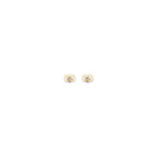 Gold brass earrings by Valentino Garavani featuring a sleek, modern design with the brand's signature style.