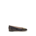 Valentino Garavani Brown Calf Leather Bos Taurus Ballet Flats Valentino Garavani