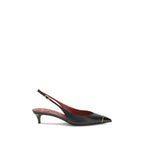 Valentino Garavani Black Calf Leather Bos Taurus High Heel Pumps Valentino Garavani