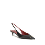 Valentino Garavani Black Calf Leather Bos Taurus High Heel Pumps Valentino Garavani