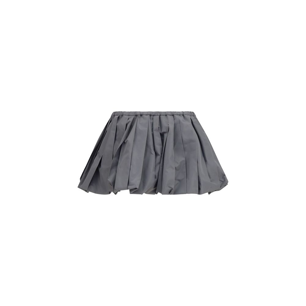 Miu Miu Gray Polyester Mini Skirt Miu Miu
