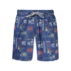 Norway 1963 Blue Polyester Men's Swimwear Norway 1963