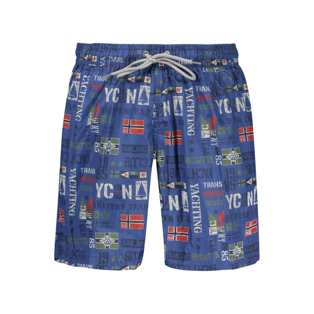 Norway 1963 Blue Polyester Men's Swimwear Norway 1963