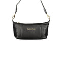 Mario Valentino Nero women's polyurethane bag with adjustable shoulder strap, stylish and versatile accessory for everyday use.