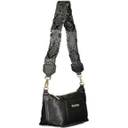 Mario Valentino Nero polyurethane women's bag with adjustable shoulder strap, stylish and functional accessory.
