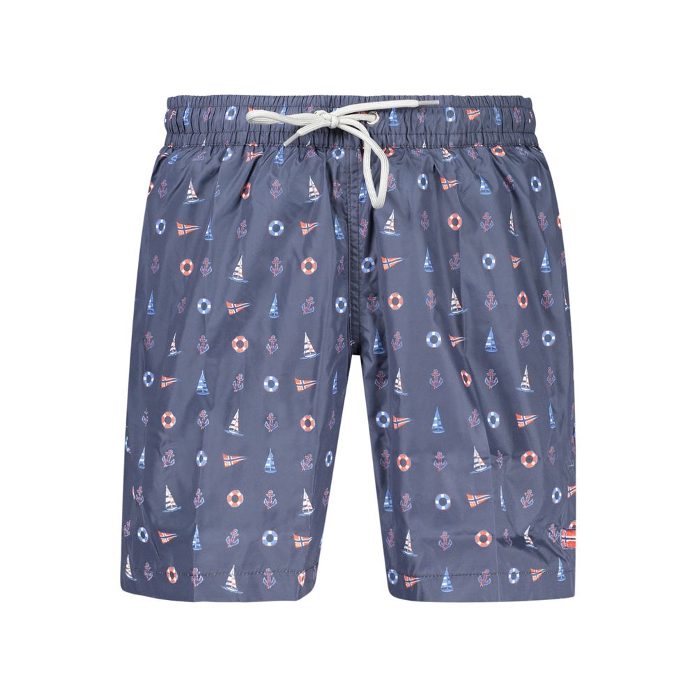 Norway 1963 Blue Polyester Men's Swim Shorts Norway 1963
