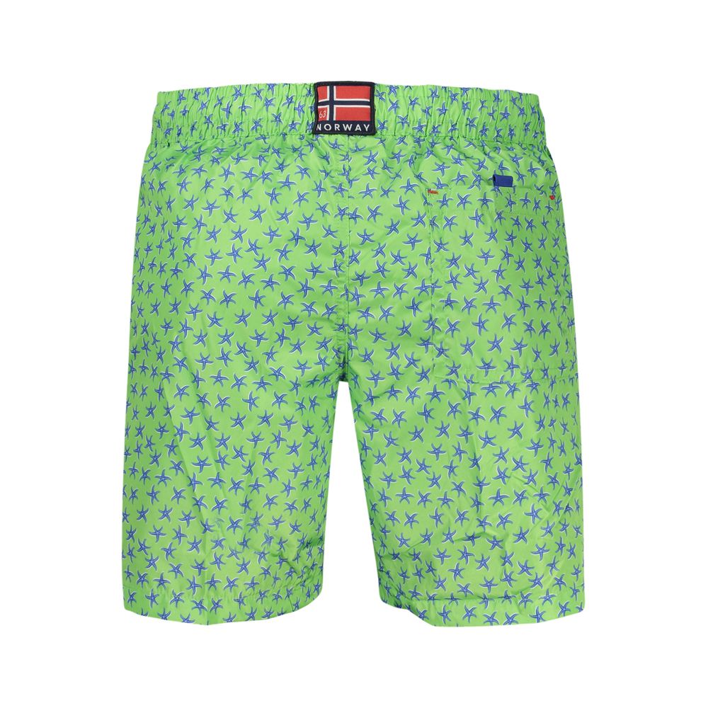 Norway 1963 Green Polyester Men's Swim Shorts Norway 1963