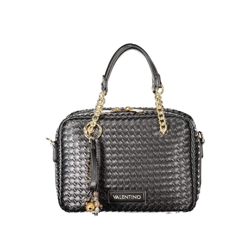 Mario Valentino Black Polyurethane Women's Bag - Eljoys Fashion 