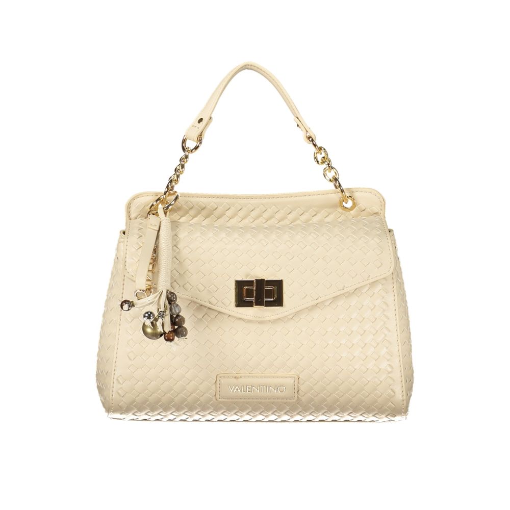 Mario Valentino Beige Polyurethane Women's Bag - Eljoys Fashion 