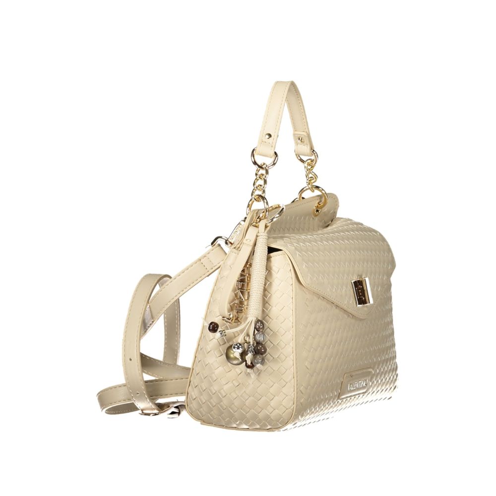 Mario Valentino Beige Polyurethane Women's Bag - Eljoys Fashion 