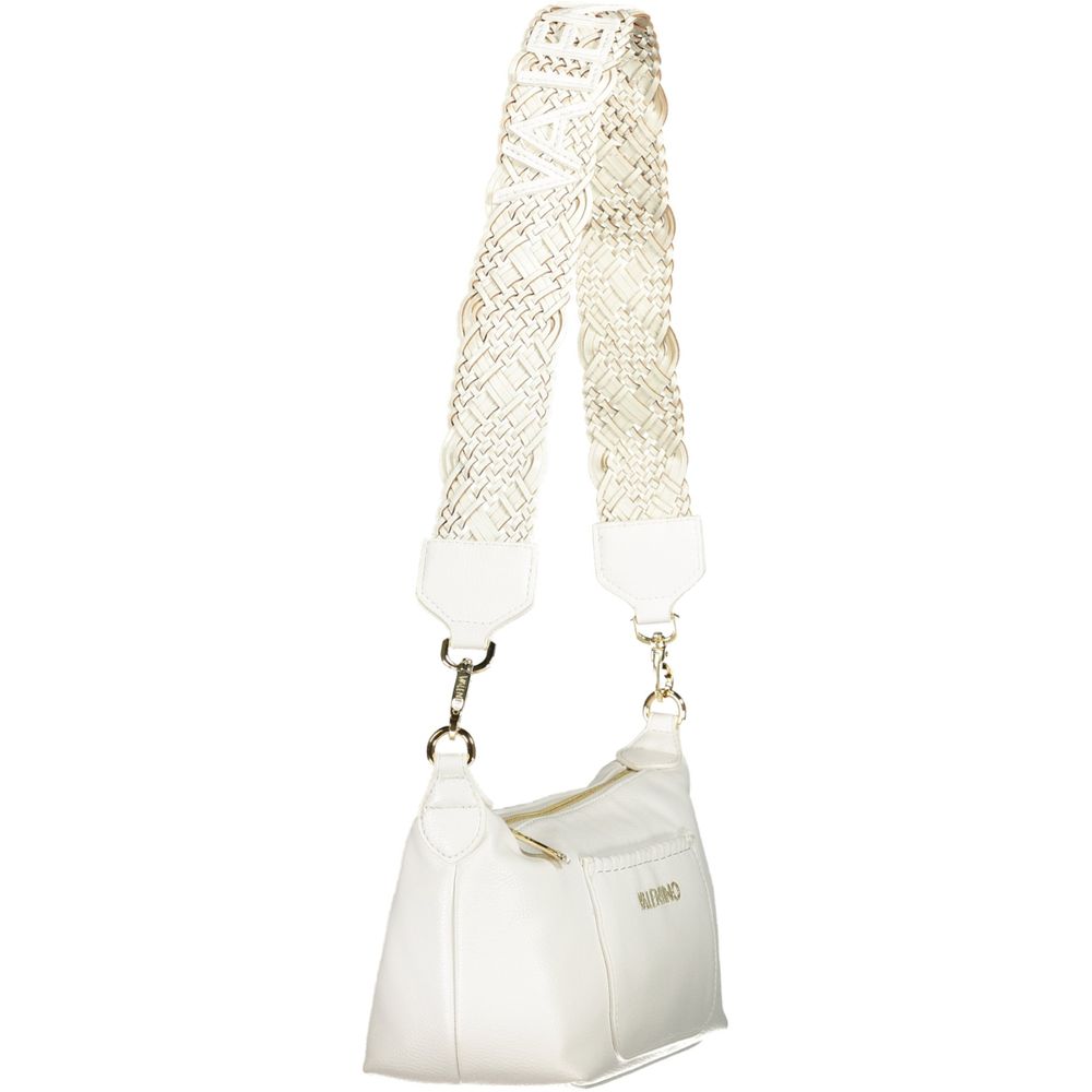 Mario Valentino Bianco women's polyurethane bag with sleek design, featuring a spacious interior and stylish handles.