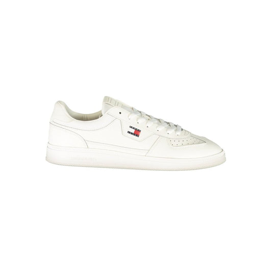 Tommy Hilfiger White Polyurethane Men's Sneaker Tommy Hilfiger