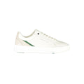 Tommy Hilfiger Bianco polyurethane men's sneaker with white design and casual laces, front view showing stylish athletic footwear.