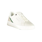 Tommy Hilfiger Bianco polyurethane uomo sneaker with white design and sporty style, featuring a sleek silhouette and branded accents.