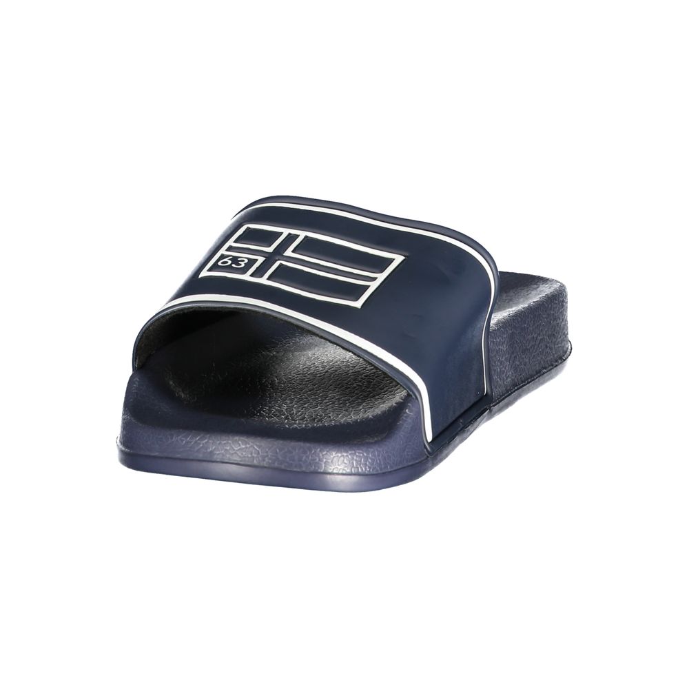 Blue polyurethane men's slipper from Norway 1963 featuring a comfortable slip-on design and casual style.