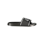 Norway 1963 black polyurethane men's slipper featuring a slip-on design and cushioned sole for comfort.