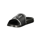 Norway 1963 black polyurethane men's slipper with closed toe and cushioned sole, showcasing comfortable slip-on footwear.