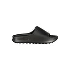 Norway 1963 black polyurethane men's slipper with slip-on design and cushioned sole, ideal for indoor comfort and casual wear.