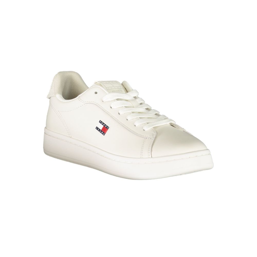 Tommy Hilfiger Bianco Polyurethane Women's Sneaker Tommy Hilfiger