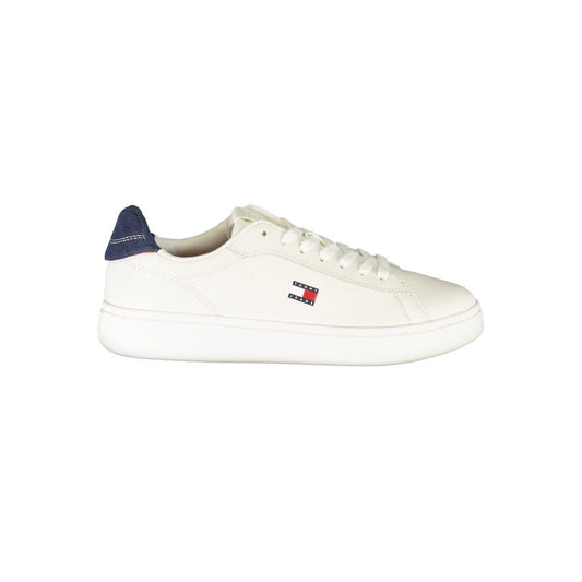 Tommy Hilfiger Bianco Polyurethane Women's Sneaker Tommy Hilfiger