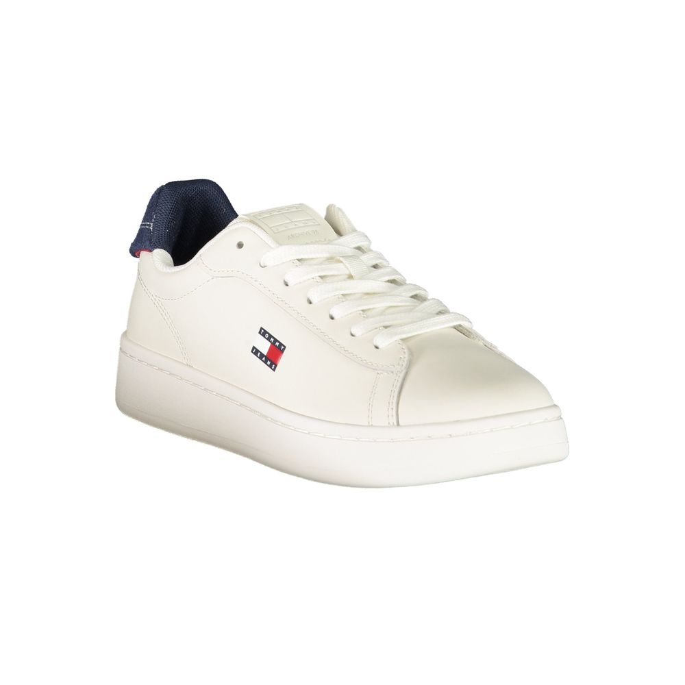 Tommy Hilfiger Bianco Polyurethane Women's Sneaker Tommy Hilfiger